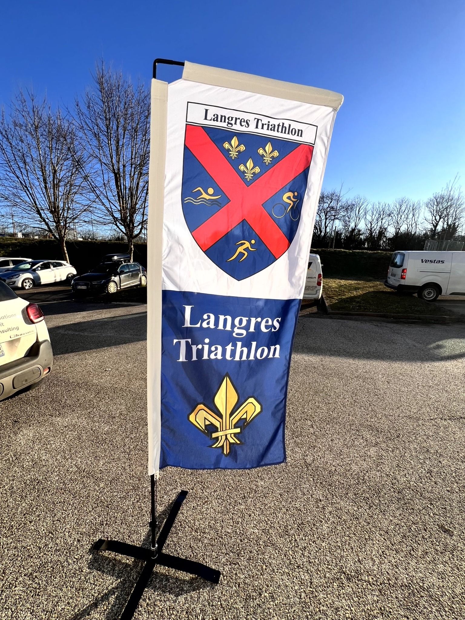 beachflag triathlon de Langres